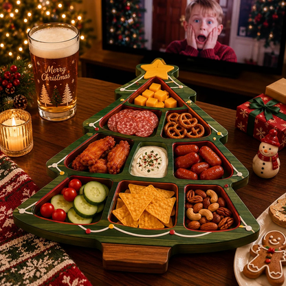 🎄 Christmas Snack Serving Tray – Make Holiday Snacking More Fun 🍿✨