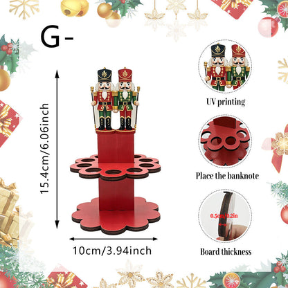 💵🎄 Christmas Tabletop Wooden Money Holder – Turn Cash Into a Festive Centerpiece ✨