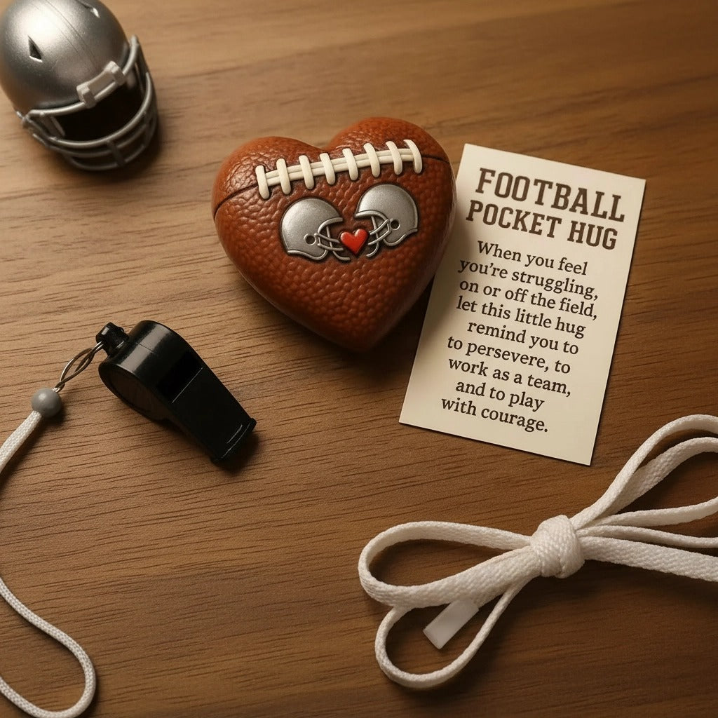 🏈 Football Pocket Hug – A Heartfelt Gift for Players, Coaches & Fans