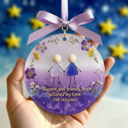 🌊Emotional Sea Glass Christmas Ornament