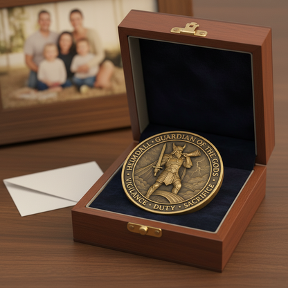 ⚔️ Heimdall Challenge Coin – The Guardian’s Gift