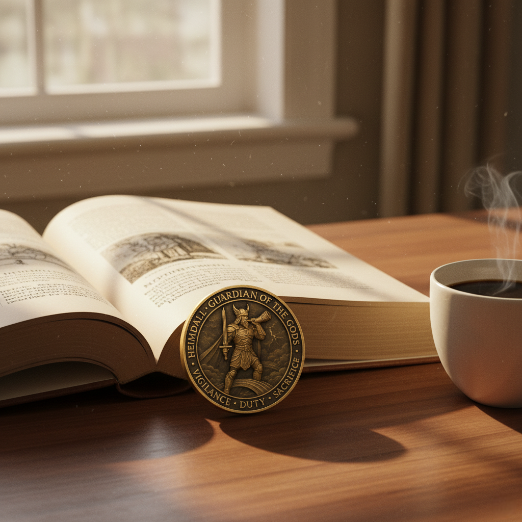 ⚔️ Heimdall Challenge Coin – The Guardian’s Gift