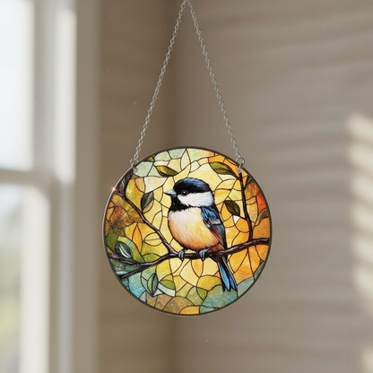 🎨🐦 Stained Glass Style Bird Sun Catcher