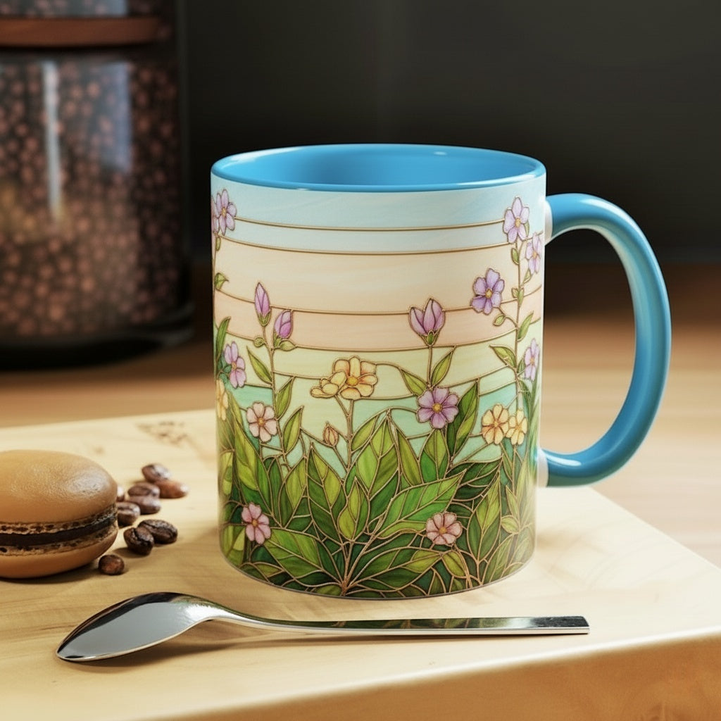 🌿 The Stained Glass Nature Collection Mug 🌸