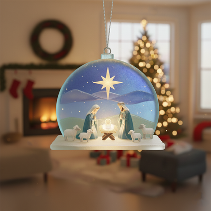 🎄 Handcrafted Nativity Christmas Ornaments