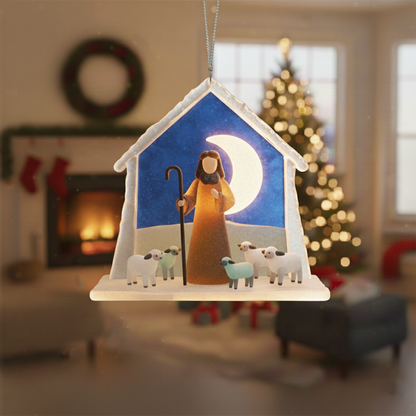 🎄 Handcrafted Nativity Christmas Ornaments