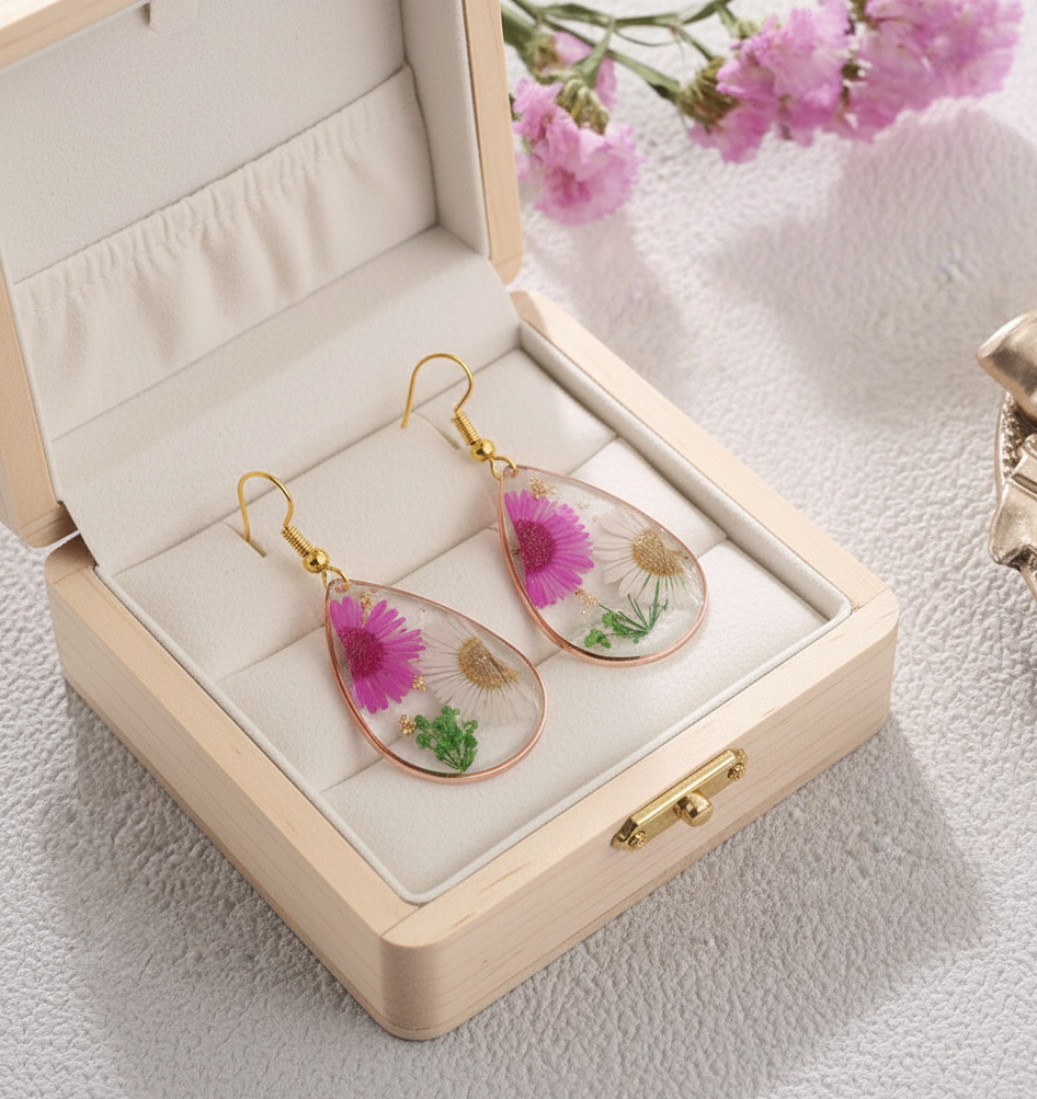 The Beauty Of Nature-Daisy Flower Earrings