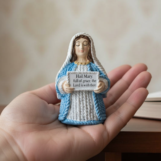 🔥LAST DAY 50% OFF - ✝️Virgin Mary Prayer Statue – “Hail Mary, Full of Grace”🙏