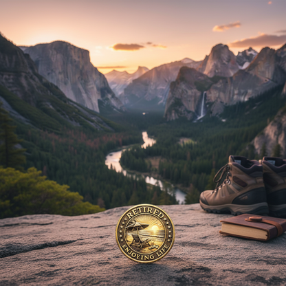 🌅 “Retired & Enjoying Life” Commemorative Coin