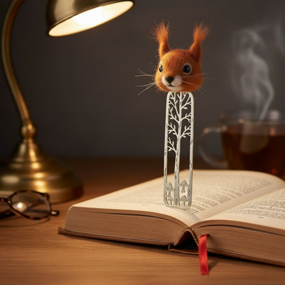 Forest Animal Felted Bookmark