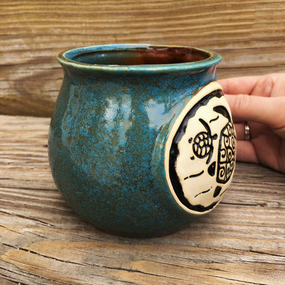 Sea Turtle Beanpot Mug