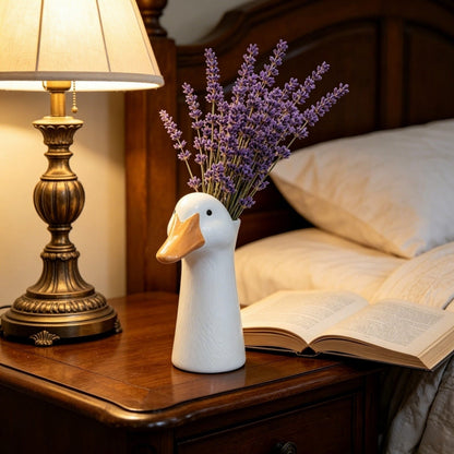 🦆 Ceramic Duck Flower Vase