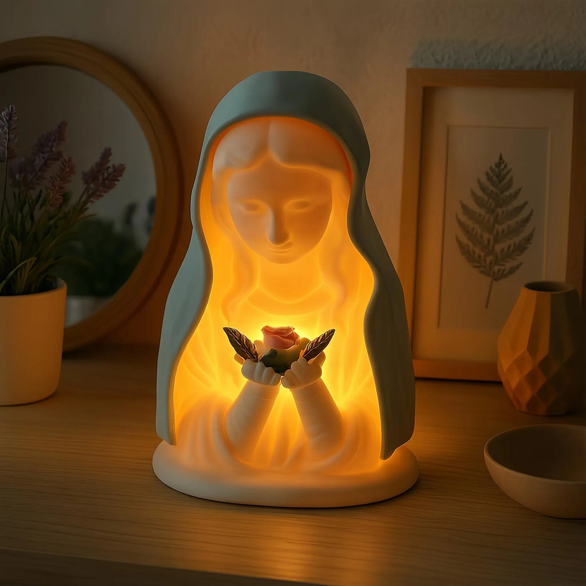 Virgin Mary Prayer Night Light