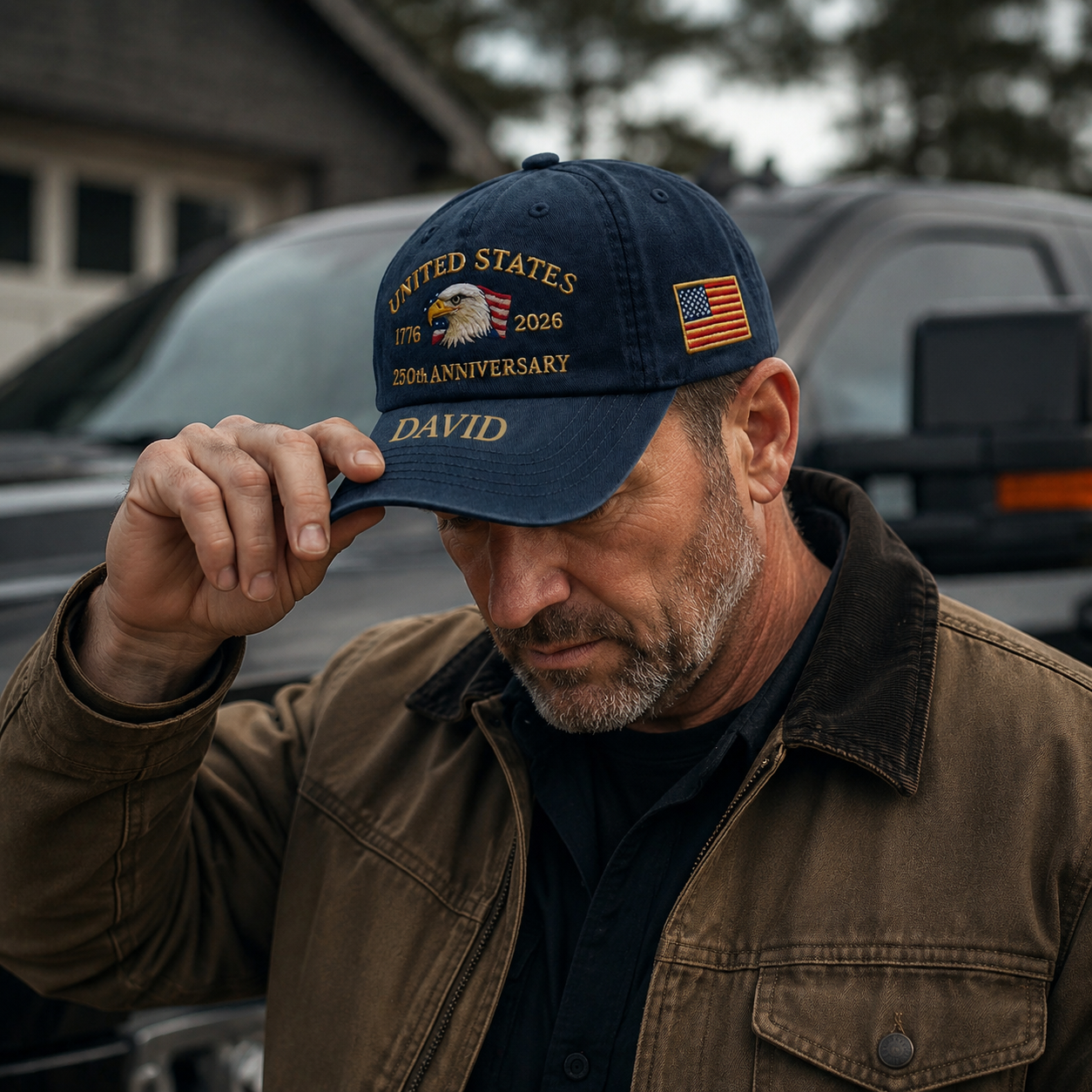 Personalized 250th Anniversary Patriotic Hat