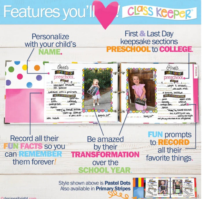 Easiest School Days Memory Books Keepsake