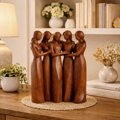 💖🔥LAST DAY 49 % OFF👩🏻‍🤝‍👩🏻Sisters by My Side, Celebrates Friendships Three Sisters Sculpture🎁Christmas, Thanksgiving Day, Birthday Gifts