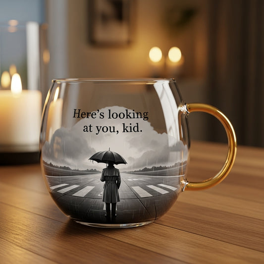 Classic Romance Movie Quote Glass Mug