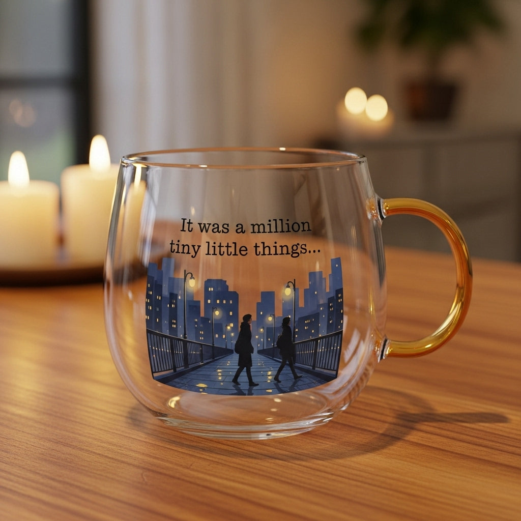 Classic Romance Movie Quote Glass Mug