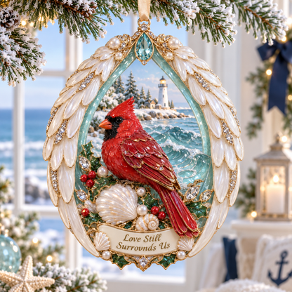 🎅🎅 2026 Christmas Gift 50% Off--Forever Treasured –  Coastal Cardinal Christmas Memorial Ornament Set