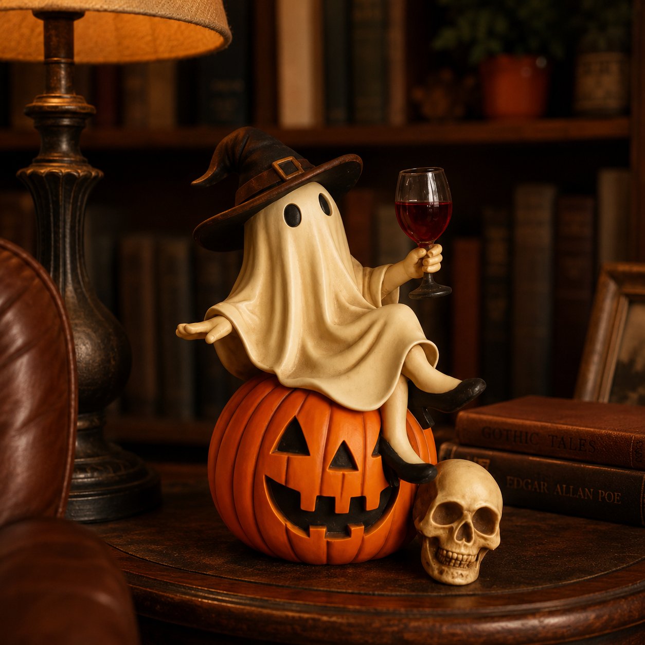 👻👻🍷Ghost Wine Night Halloween Decor