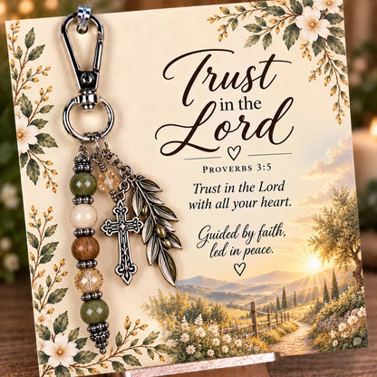 ✝️ Carry Your Faith With You - Christian Scripture & Prayer Keepsake Keychain