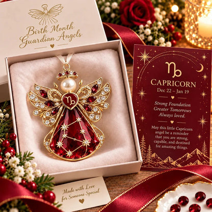 👼 Weihnachtliche Sternzeichen-Schutzengel-Erinnerungsstücke | 12 Sternzeichen mit juwelenfarbenen Designs & bedeutungsvollen Geschenkkarten ✨