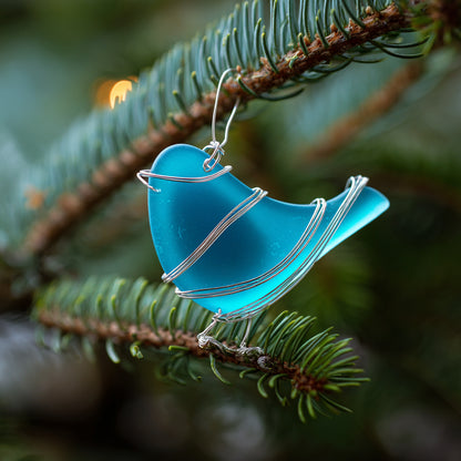 🔥LAST DAY 49% OFF - 🐦Sea Glass Birds Ornament