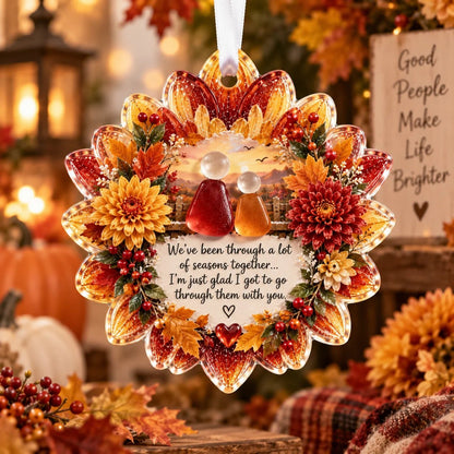 🎅 2026 Christmas Gift 50% Off--🌸 Floral Christmas Ornament – Heartfelt Holiday Keepsake for Loved Ones