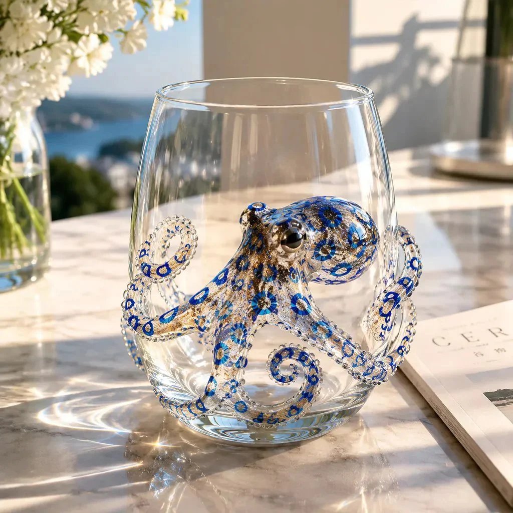🎁🎁The Perfect Beach House Gift 🌊3D Ocean Animal Artisan Glassware Collection