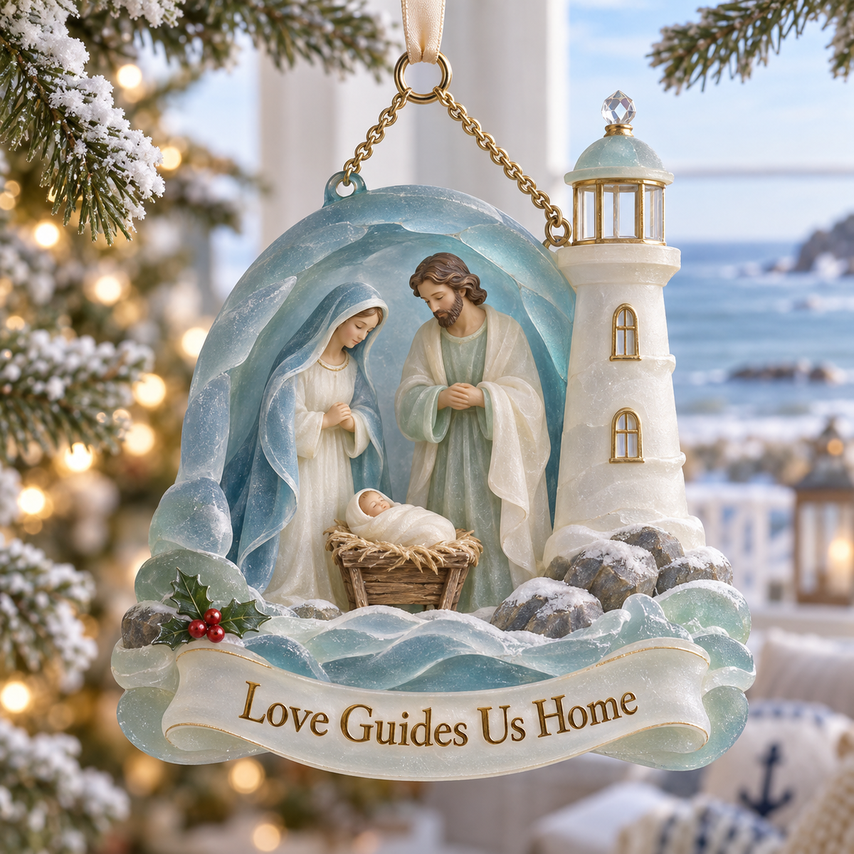 🎅2026 Christmas Gift 50% Off--Coastal Holy Night: The Birth of Love | Nativity by the Sea