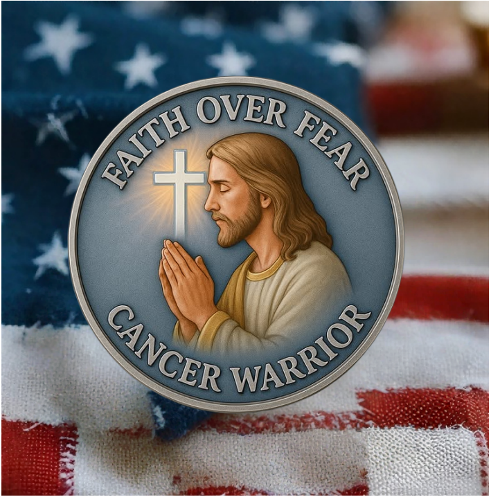 🙏✝️ Cancer Warrior Prayer Coin