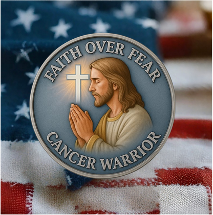 🙏✝️ Cancer Warrior Prayer Coin