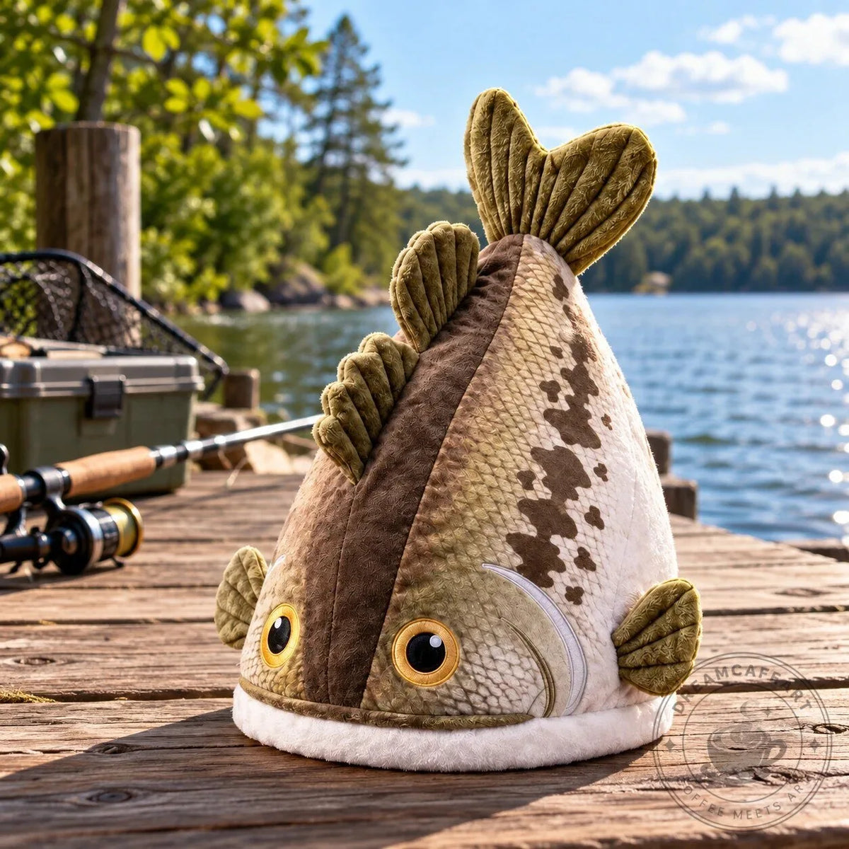 Bucketmouth Bass Fish Plush Hat – Funny Fishing Gift Limited Edition 2026