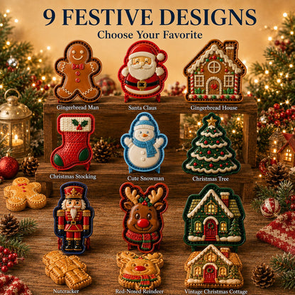 ⏳ Last Day49% OFF – 🎄 9-Design Christmas Mini Pie Mold Collection | Reusable Embossed Molds for Shaping Detailed Santa, Snowman, Reindeer, Tree & Holiday Pies 🥧✨