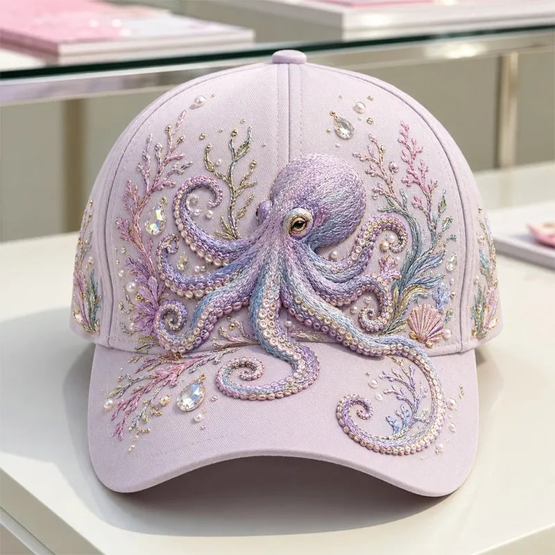 🎅🎅 2026 Christmas Gift 50% Off--🔥 Last Day 49% OFF – 🌊 3D Ocean Creatures Printed Cap
