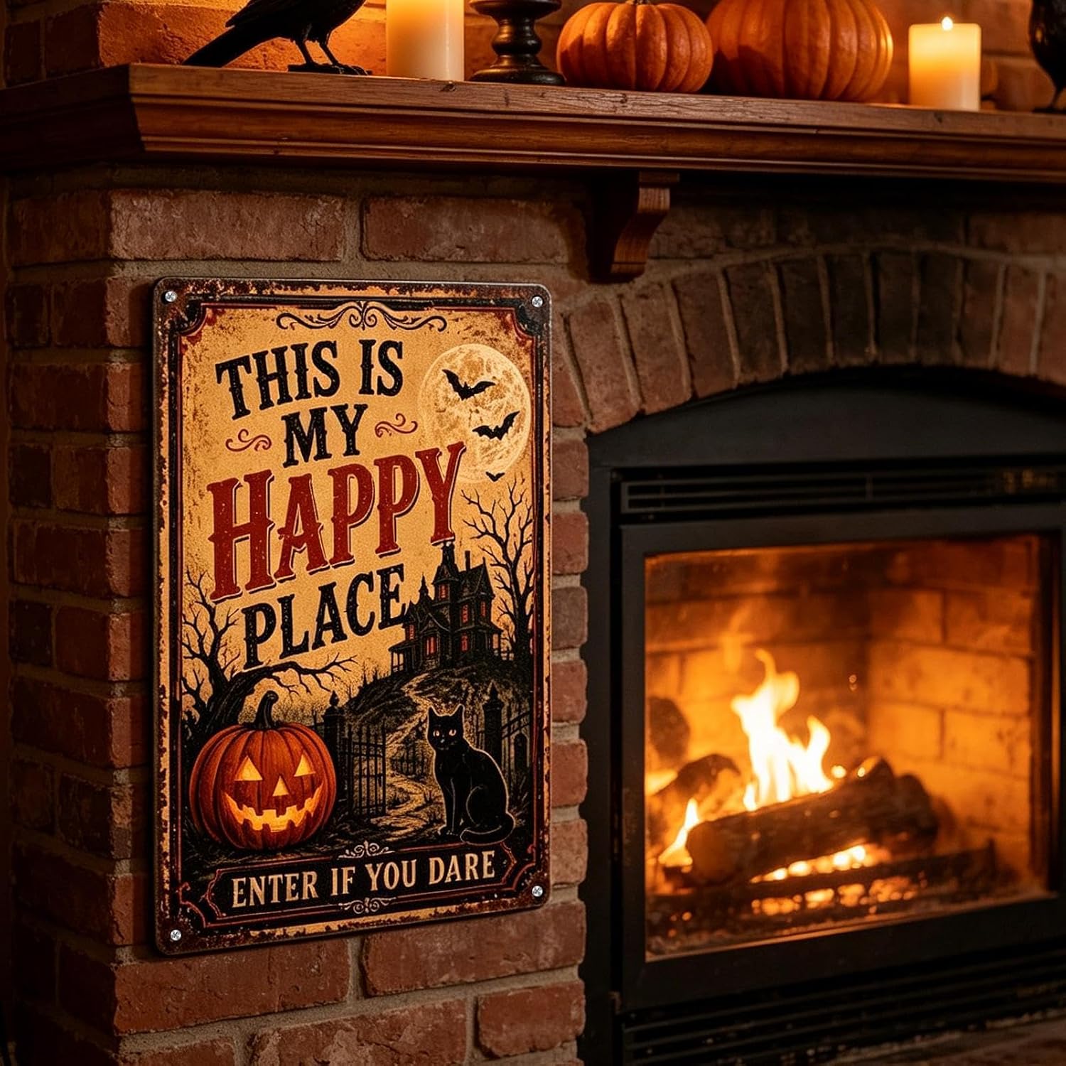 🎃🎃🦇 Welcome to Your Haunted Haven: This Is My Haunted Place Halloween Door Sign