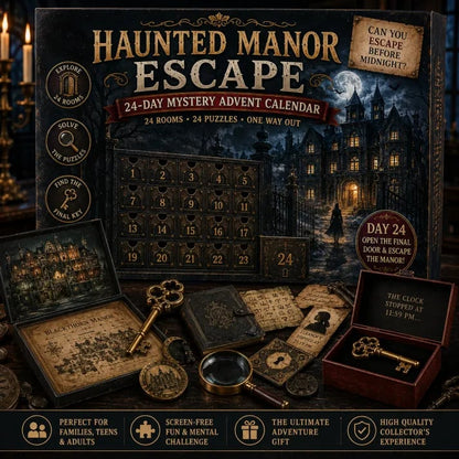 ⏳ Last Day 49% OFF – 🎁✨24-Day Mystery Adventure Advent Calendar Collection | 24 Clues, Hands-On Puzzles & One Final Reveal
