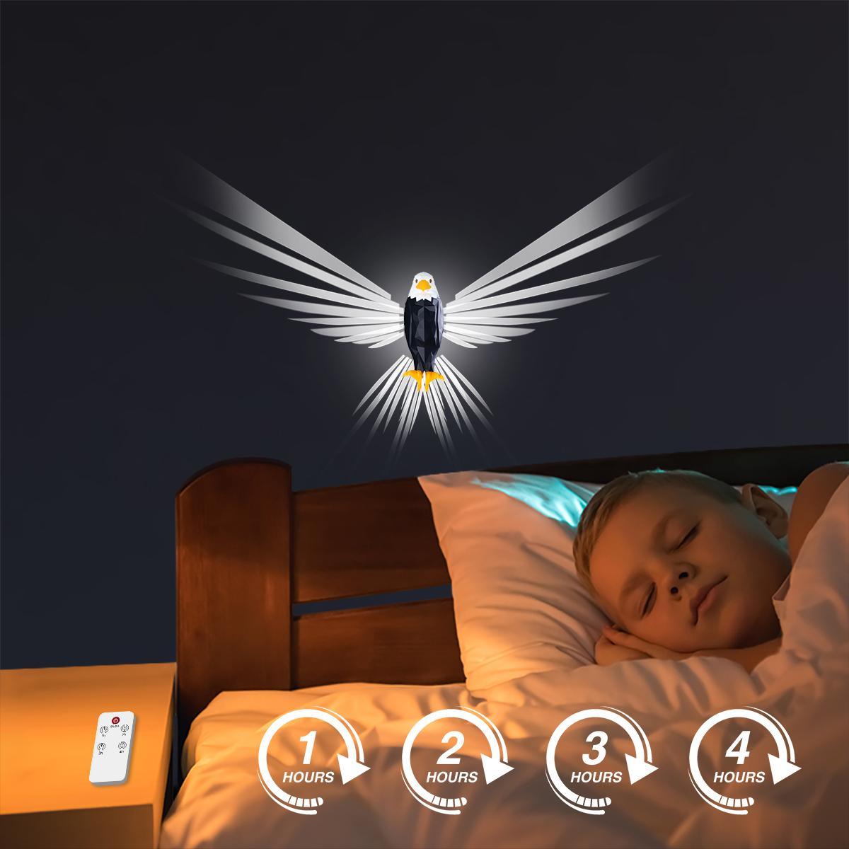 💡💡July 4th Gift 50% Off--🦅Eagle LED Wall Light – Magnetic Night Lamp for Bedroom & Living Room