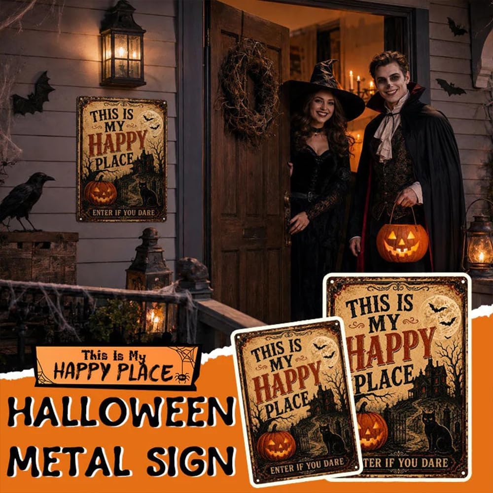 🎃🎃🦇 Welcome to Your Haunted Haven: This Is My Haunted Place Halloween Door Sign