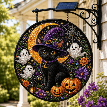🎃🎃 Solar Halloween LED Hanging Sign Light 👻