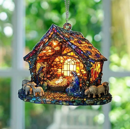 🎉Nativity Scene Suncatcher
