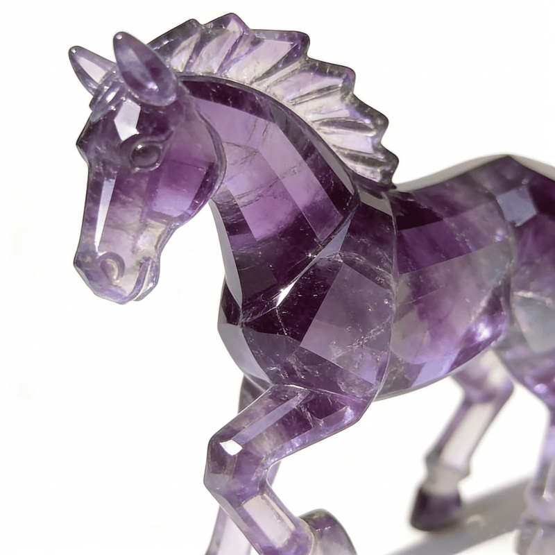 🐎💜Lucky Amethyst Crystal Horse —✨ A Symbol of Wisdom & Success (2026)
