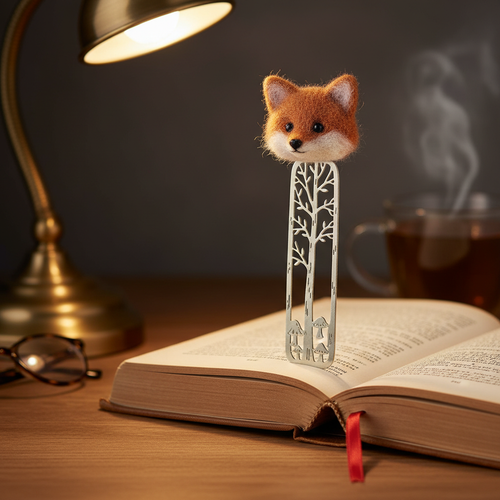 Forest Animal Felted Bookmark