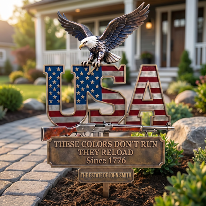 Personalized 250th Anniversary Eagle Metal Sign