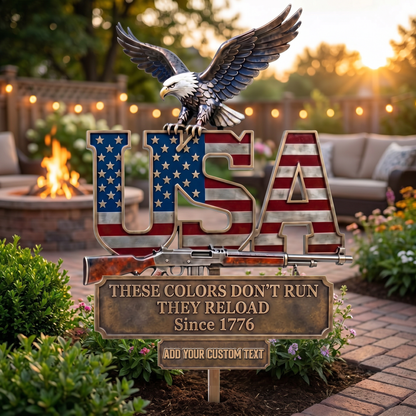 Personalized 250th Anniversary Eagle Metal Sign