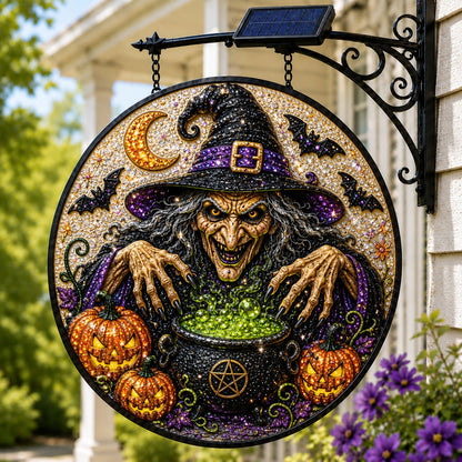 🎃🎃 Solar Halloween LED Hanging Sign Light 👻