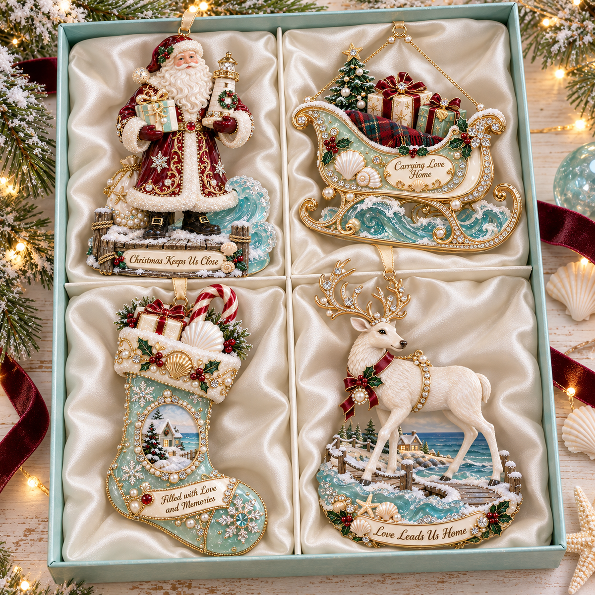 🎅 🎅 2026 Christmas Gift 50% Off--Coastal Christmas Magic Christmas tree ornaments