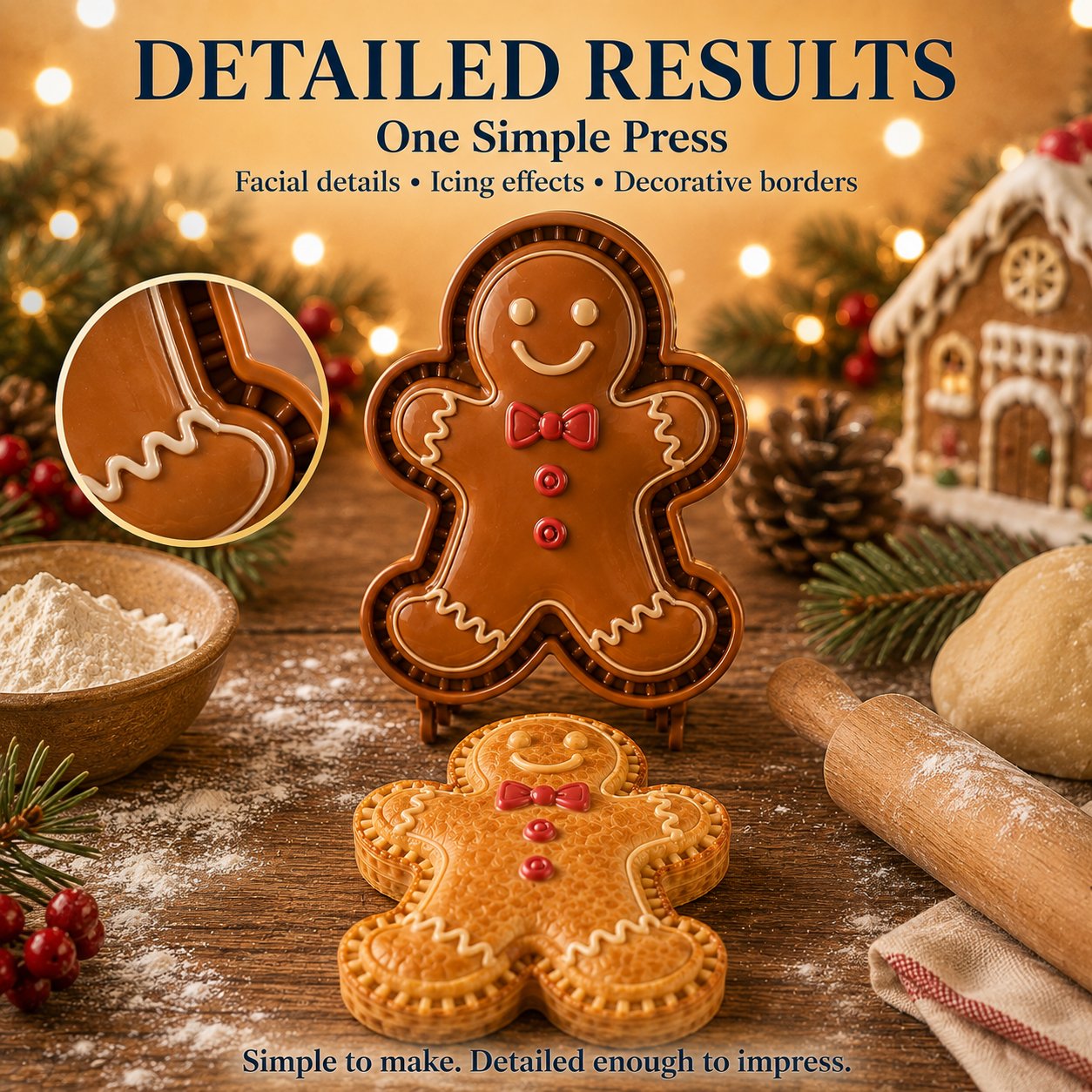 ⏳ Last Day49% OFF – 🎄 9-Design Christmas Mini Pie Mold Collection | Reusable Embossed Molds for Shaping Detailed Santa, Snowman, Reindeer, Tree & Holiday Pies 🥧✨