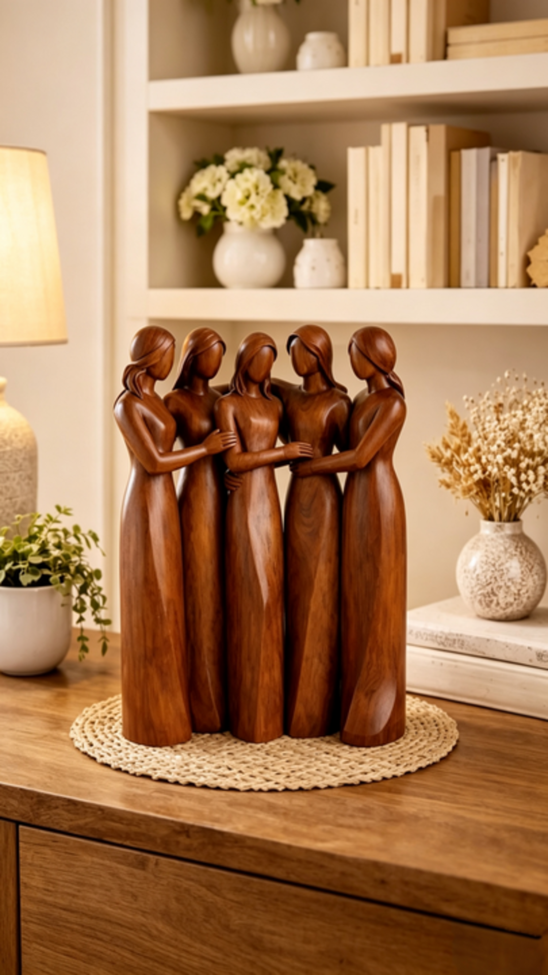 💖🔥LAST DAY 49 % OFF👩🏻‍🤝‍👩🏻Sisters by My Side, Celebrates Friendships Three Sisters Sculpture🎁Christmas, Thanksgiving Day, Birthday Gifts