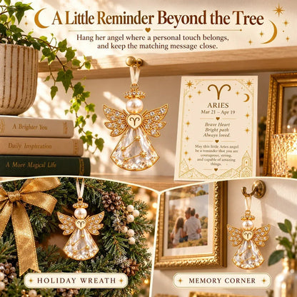 👼 Weihnachtliche Sternzeichen-Schutzengel-Erinnerungsstücke | 12 Sternzeichen mit juwelenfarbenen Designs & bedeutungsvollen Geschenkkarten ✨